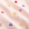 imageSimplee kids Baby Sweater Animal Leopard Printed Baby Cardigan for Autumn FallDpink