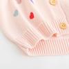 imageSimplee kids Baby Sweater Animal Leopard Printed Baby Cardigan for Autumn FallDpink