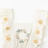 imageSimplee kids Newborn Boys Girls Ruffle Romper Summer Outfit Jumpsuit Linen Embroidery Bodysuits WhiteAaabeige