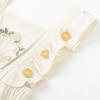 imageSimplee kids Newborn Boys Girls Ruffle Romper Summer Outfit Jumpsuit Linen Embroidery Bodysuits WhiteAaabeige