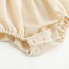 imageSimplee kids Newborn Boys Girls Ruffle Romper Summer Outfit Jumpsuit Linen Embroidery Bodysuits WhiteAcreamcoloured