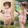 imageSimplee kids Newborn Infant Rompers Baby Girls Summer Ruffle Sleeveless Embroidery Bodysuit OutfitsBbpink