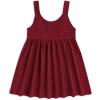 imageSimplee kids Toddler Girl Casual Dress for Spring Girls Skrit with PocketBurgundy