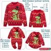 imageSimplee kids Ugly Christmas Sweater Family Matching Outfits for Holiday Party Knitted PulloverJred Dinosaur Jumpsuit