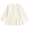 imageSimplee kids Baby Girls Fall Winter Cardigan Sweaters Coats Outfits for ToddlersEacream White