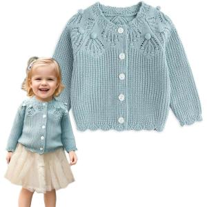 imageSimplee kids Baby Cardigan Cable Knit Toddler Cardigan Long Sleeve Fall Winter Open Front Knit SweatersBlue