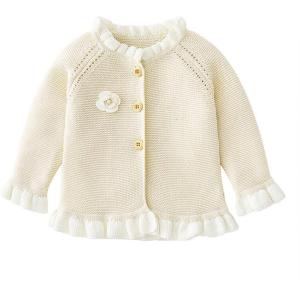 imageSimplee kids Baby Girls Fall Winter Cardigan Sweaters Coats Outfits for ToddlersCbapricot