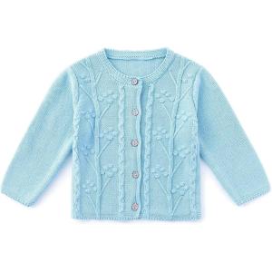 imageSimplee kids Baby Girls Fall Winter Cardigan Sweaters Coats Outfits for ToddlersCblue2