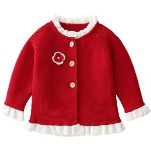 imageSimplee kids Baby Girls Fall Winter Cardigan Sweaters Coats Outfits for ToddlersCcred