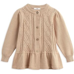 imageSimplee kids Baby Girls Fall Winter Cardigan Sweaters Coats Outfits for ToddlersFcamel Pink