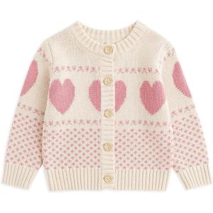 imageSimplee kids Baby Girls Fall Winter Cardigan Sweaters Coats Outfits for ToddlersGheart Apricot