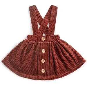 imageSimplee kids Toddler Girl Casual Dress for Spring Girls Skrit with PocketTfallwine Red