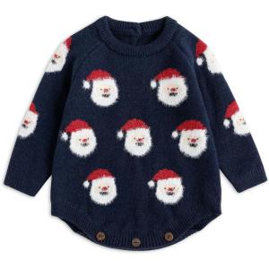 imageSimplee kids Ugly Christmas Sweater Family Matching Outfits for Holiday Party Knitted PulloverSantanavybaby