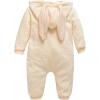 imageSimplee kids Animal Bunny Baby Easter Romper Long Ear Rabbit Hoodie Romper Jumpsuit with ZipperAflight Yellow