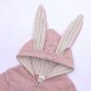 imageSimplee kids Animal Bunny Baby Easter Romper Long Ear Rabbit Hoodie Romper Jumpsuit with ZipperAfpink