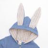 imageSimplee kids Animal Bunny Baby Easter Romper Long Ear Rabbit Hoodie Romper Jumpsuit with ZipperAfsky Blue