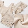 imageSimplee kids Baby Boys Girls Ruffle Romper Summer Outfit Jumpsuit Linen BodysuitsAkhaki