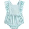 imageSimplee kids Baby Boys Girls Ruffle Romper Summer Outfit Jumpsuit Linen BodysuitsBoutfits1