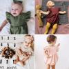 imageSimplee kids Baby Boys Girls Ruffle Romper Summer Outfit Jumpsuit Linen BodysuitsBoutfits3
