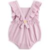 imageSimplee kids Baby Boys Girls Ruffle Romper Summer Outfit Jumpsuit Linen BodysuitsBoutfits8