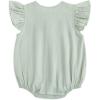 imageSimplee kids Baby Boys Girls Ruffle Romper Summer Outfit Jumpsuit Linen BodysuitsGrayishgreen