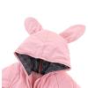 imageSimplee kids Baby Boys Girls Winter Warm Snowsuits Outfits 2PCS Bunny Puffer Down Jacket CoatBib Pants Set for Toddler 25T