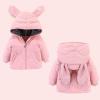 imageSimplee kids Baby Boys Girls Winter Warm Snowsuits Outfits 2PCS Bunny Puffer Down Jacket CoatBib Pants Set for Toddler 25T