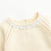 imageSimplee kids Baby Girls Kint Romper Fall Long Sleeve Rompers Newborn Baby Solid Overall Jumpsuit OutfitsApricot