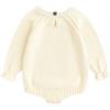 imageSimplee kids Baby Girls Kint Romper Fall Long Sleeve Rompers Newborn Baby Solid Overall Jumpsuit OutfitsApricot