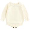 imageSimplee kids Baby Girls Kint Romper Fall Long Sleeve Rompers Newborn Baby Solid Overall Jumpsuit OutfitsApricot