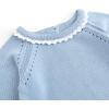 imageSimplee kids Baby Girls Kint Romper Fall Long Sleeve Rompers Newborn Baby Solid Overall Jumpsuit OutfitsBlue