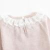 imageSimplee kids Baby Girls Kint Romper Fall Long Sleeve Rompers Newborn Baby Solid Overall Jumpsuit OutfitsLight Pink