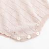 imageSimplee kids Baby Girls Kint Romper Fall Long Sleeve Rompers Newborn Baby Solid Overall Jumpsuit OutfitsLight Pink