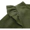 imageSimplee kids Baby Girls Linen Handmade Jumpsuit Summer Long Sleeve Jumpsuit Newborn BabyAaolive Green