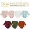 imageSimplee kids Baby Girls Linen Handmade Jumpsuit Summer Long Sleeve Jumpsuit Newborn BabyKhaki