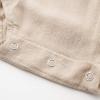 imageSimplee kids Baby Girls Linen Handmade Jumpsuit Summer Long Sleeve Jumpsuit Newborn BabyKhaki