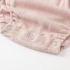 imageSimplee kids Baby Girls Linen Handmade Jumpsuit Summer Long Sleeve Jumpsuit Newborn BabyPink