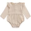 imageSimplee kids Baby Girls Linen Handmade Jumpsuit Summer Long Sleeve Jumpsuit Newborn BabyYwhitebeige