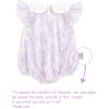 imageSimplee kids Baby Girls Romper Sleeveless Summer Outfits Rompers baby rompers girl Floral Pattern Button One Piece OutfitAbpurple