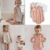 imageSimplee kids Baby Girls Romper Summer Onesie Button Sleeveless Baby Girl Outfit Jumpsuit2apink
