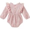 imageSimplee kids Baby Girls Rompers Long Sleeve Pompoms Infant Toddler Jumpsuit for Spring Fall WinterEzpink