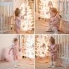 imageSimplee kids Baby Girls Rompers Long Sleeve Pompoms Infant Toddler Jumpsuit for Spring Fall WinterEzpink