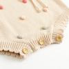 imageSimplee kids Baby Girls Rompers Long Sleeve Pompoms Infant Toddler Jumpsuit for Spring Fall WinterOcapricot