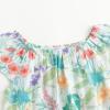 imageSimplee kids Baby Girls Summer Romper Onesie Infant Newborn Floral Ruffled Sleeveless BodysuitCgreen Floral