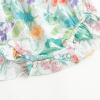imageSimplee kids Baby Girls Summer Romper Onesie Infant Newborn Floral Ruffled Sleeveless BodysuitCgreen Floral