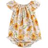 imageSimplee kids Baby Girls Summer Romper Onesie Infant Newborn Floral Ruffled Sleeveless BodysuitDmulti Floral
