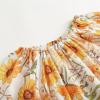 imageSimplee kids Baby Girls Summer Romper Onesie Infant Newborn Floral Ruffled Sleeveless BodysuitGmulticolor