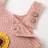 imageSimplee kids Baby Girls Sunflower Knit Rompers Knit Clothes for Newborn Baby GirlsGpink