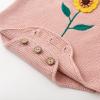 imageSimplee kids Baby Girls Sunflower Knit Rompers Knit Clothes for Newborn Baby GirlsGpink