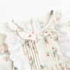 imageSimplee kids Baby Infant Girls Cotton Long Sleeve Summer Ruffle Romper 324 MonthsArabbit Floral